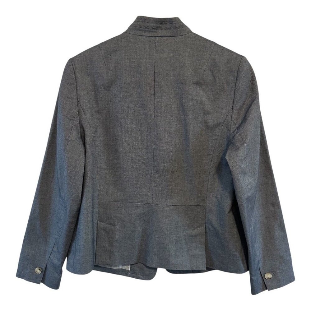 Talbots Women's Gray Blazer Size 10 Petite - Picture 3 of 13